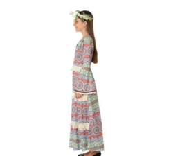 Abito Hippie ragazze costume stampa di etichette