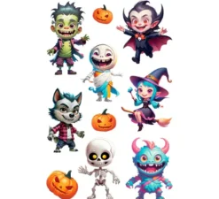 Adesivi di mostri di Halloween