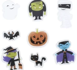 adesivi in gel Frankenstein , Strega e Vampiro modelli assortiti