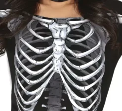 Affascinante costume da Scheletro con gonna in tulle per donna