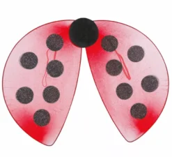 Ali di coccinella rosse e nere 40x30 cm
