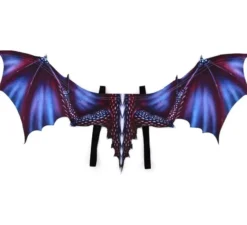 Ali di drago blu 92x34 cm