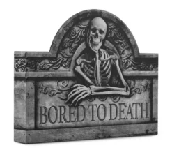Annoiato a morte Lapide in cartone 27,5x37 cm