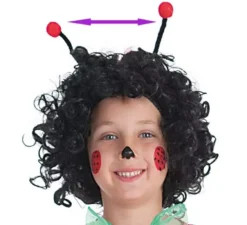 Antenne diadema rosso coccinella.