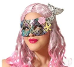 Antifaz Mermaid con Silver Cola