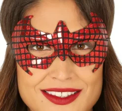 Arachnid Superhero Red Mask