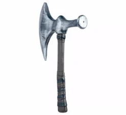 Ascia medievale in argento da 42 cm