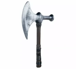 Ascia medievale in argento da 42 cm