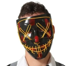 Assassino maschera PVC con luce