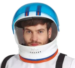 Astronauta Casco bianco e blu