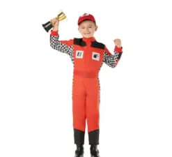 Automobilismo costume rosso per i bambini