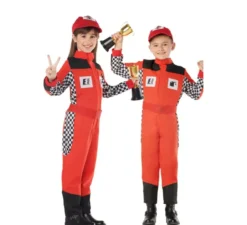Automobilismo costume rosso per i bambini