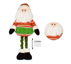 Bambola di Babbo Natale estensibile da 90 cm