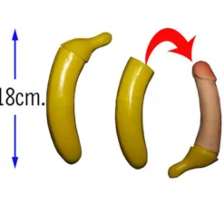 Banana con sorpresa di 18 cm per le docce nuziali