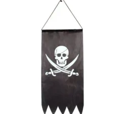Bandiera pirata a stendardo appesa