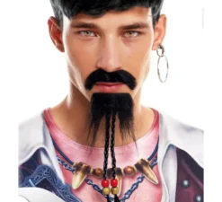 Barba da pirata con trecce