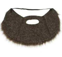 Barba e baffi grigi con fascia elastica