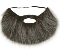 Barba e baffi grigi con fascia elastica