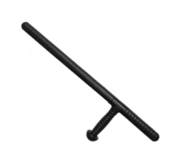 Bastone della polizia nero con impugnatura 16,5x58,5 cm