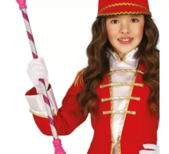 Bastone Majorette rosa e bianco da 54 cm