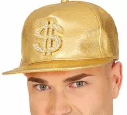 Berretto da dollaro in oro per adulto
