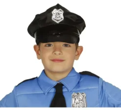 Berretto della polizia con placca d'oro
