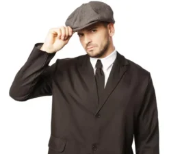 Berretto grigio da gangster inglese