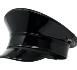 berretto nero della polizia