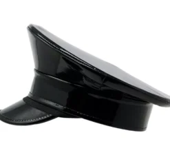 berretto nero della polizia