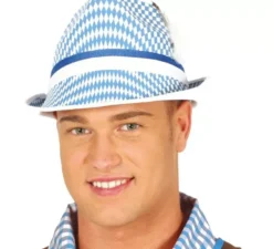 Berretto oktoberfest blu e bianco