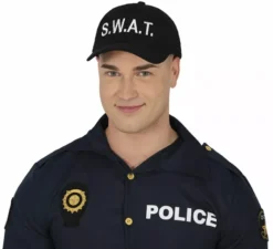 Berretto Swat nero per adulto