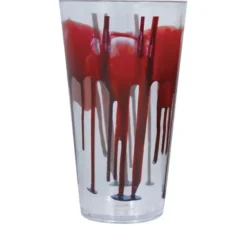Bicchiere Trasparente da 15 cm con Sangue