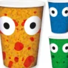 Bicchieri di dinosauri 6 unità in colori assortiti