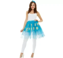 Blue Peacock Kit per donna: Tutu e copricapo