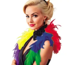 Boa di 40 gr di piume multicolori di 180 cm