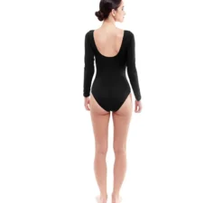 Body nero a maniche lunghe o maglia da donna