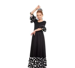 Body o body Sevillana con Lunar Ruffle bianco e nero per ragazza