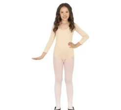 Body o maglia beige a maniche lunghe per bambini