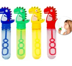 Bolla di sapone a forma di dinosauro in colori assortiti