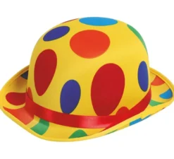 Bombetta colorata a pois clown