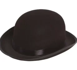 Bombetta di feltro nero