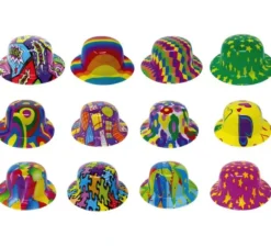 Bombetta di plastica decorata