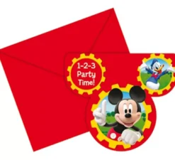 Borsa di 6 inviti mickey club house