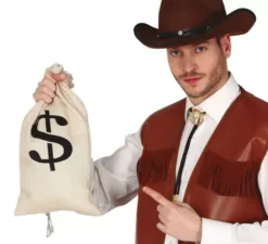 Borsa in Tela per Soldi Cowboy 42X22 cm
