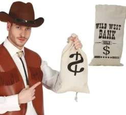 Borsa in Tela per Soldi Cowboy 42X22 cm