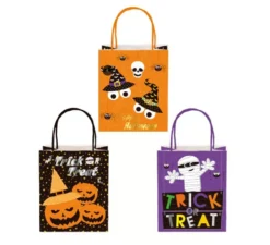 Borsa regalo Kraft di Halloween con manico 32x42x11,5 cm