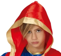 Boxer costume rosso e blu Bambini