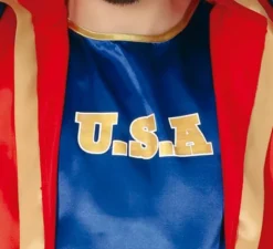 Boxer costume rosso e blu Uomini