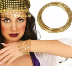 Bracciale di 20 braccialetti in metallo per adulti