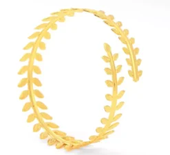 Bracciale romano con piccole foglie dorate